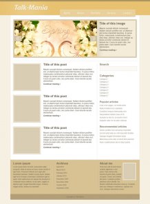 Professional Blog Web Layout