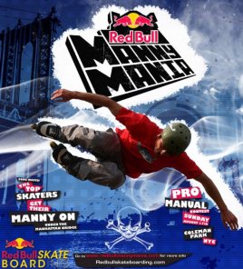 Red Bull Manny Mania Poster Design