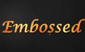 A Designer's Way to Emboss Typography