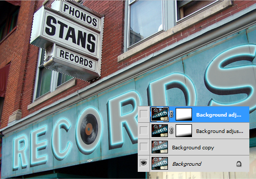 Neon Records - Animated Neon Sign Photoshop Tutorial 16