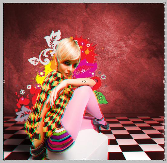 Fashion Victim - 3D Anaglyph Photoshop Tutorial 18