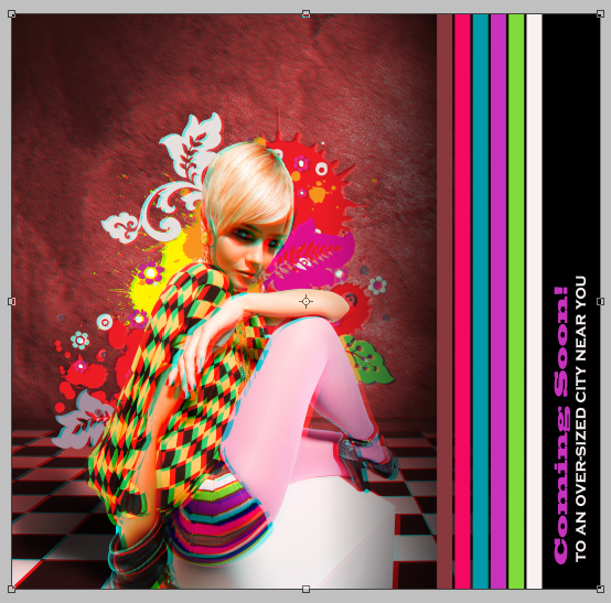 Fashion Victim - 3D Anaglyph Photoshop Tutorial 21