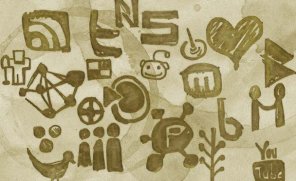 Coffee Stain Social Bookmarking Icons