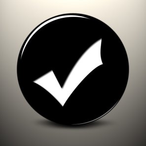 3D Glossy Black Button Icons