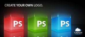 Create a 3d glossy box logo in photoshop