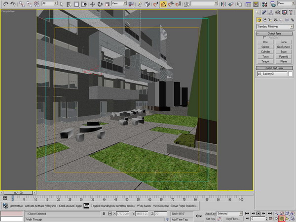 Exterior Scenes in 3d Max 1