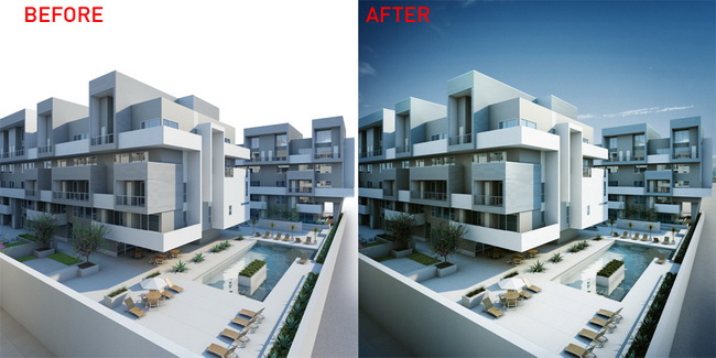 Exterior Scenes in 3d Max
