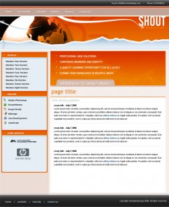 Create An Orange Web Layout Using Photoshop