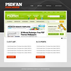 Design a Dark, Professional Website Layout