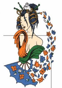 How to Draw a Vector Geisha in Illustrator Speed Drawing(Video Tutuorial)