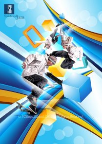 Creating Cool Abstract Waves in Skateboard Jam