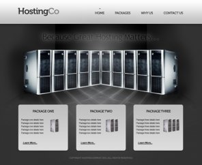 Design a Super Sleek Hosting Layout