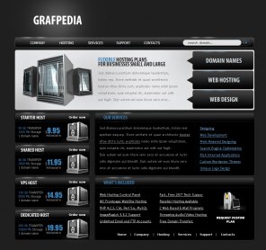 Create a Professional Dark Web Hosting Layout