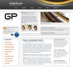 Create a Business Wordpress PSD Layout