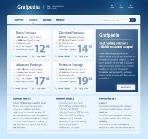 Create a Sleek Web 2.0 Hosting Layout