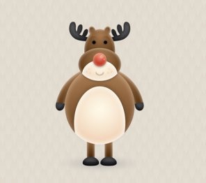 Create a Cute Vector Reindeer Character in Illustrator