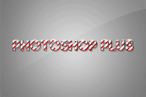 Quick & Easy Candy Cane Text