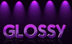 Glossy  Text Effect (Video Tutorial)