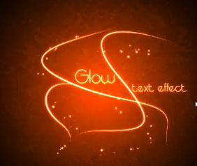 Glowing Curve Text Effect(Video Tutorial)