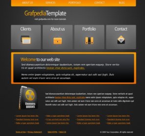 Design a Two Color Website Layout in Photoshop