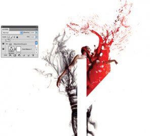 Organic smoke and spatter effects