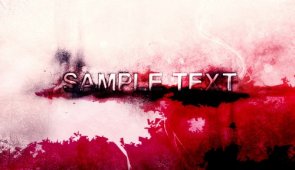 Create a Grungy Looking, Blood-Stained Text Effect in Photoshopp