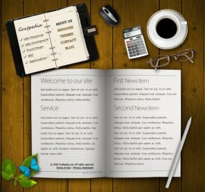 Design a Realistic Website Layout in Photoshop