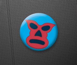 How To Create a Mexican Lucha Libre Mask Pin Badge
