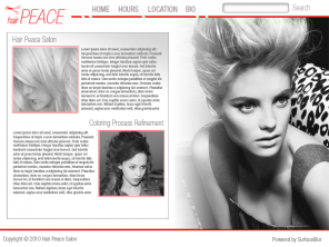 Minimalist Hair Salon/Fashion Web Template Tutorial