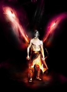 Design an Angelic Style Owl Warrior with Abstract Patterns in Photoshop