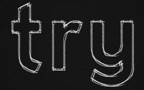 Outline Sketch Text Effect