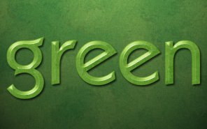 Elegant Green Text Effect