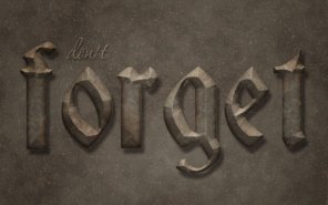 Old Iron Text Effect
