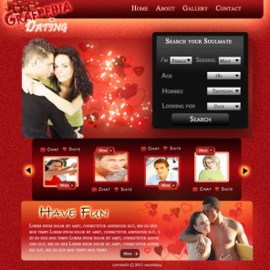 Creating a Romantic Dating Agency layout in Photoshop
