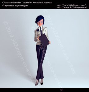 Character Render in Autodesk3dsMax