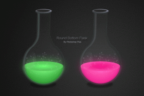 Round Bottom Flask Filled With Photoshop Potion