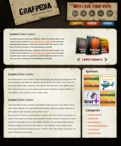 Create a Grunge Wordpress Theme with Photoshop