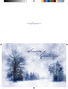 Create a Season's Greetings Card from Scratch to Print