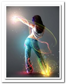 Digital Artwork with Light Effect in Photoshop