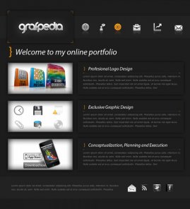 Create a Dark Portfolio Layout or a CSS Design Showcase Layout