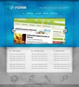 Design a Sleek Textured Blue Portfolio