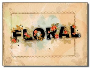 Create Wallpaper with Floral Text Effect