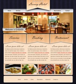 Design an Elegant Rustic Layout for Hotels or Restaurants
