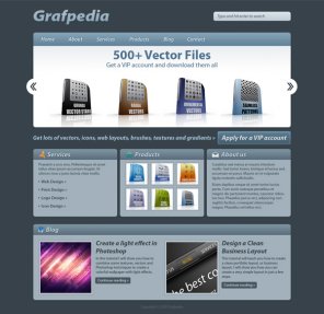 How to Create a Clean Blue Web Layout Using Photoshop