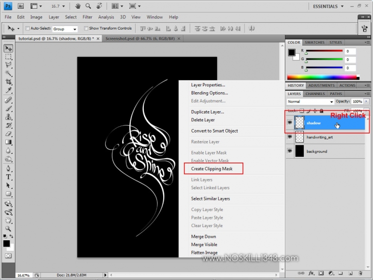 Calligraphy with Photoshop and Illustrator 7