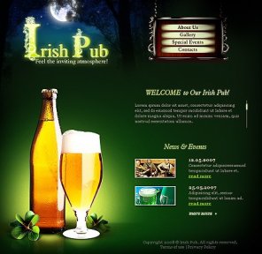 Amazing collection of brewery web design and template