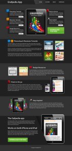 Create a One-Page iPad/iPhone Application Web Layout Using Photoshop