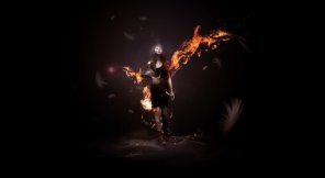 Design a Awesome Supernatural Dark Scene with Fiery Effect in Photoshop