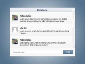 How to design a clean and fancy chat app in photoshop