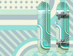 How To Create a Patterned Vector Skateboard Design